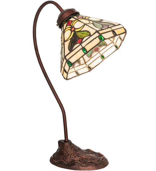 Meyda Tiffany - 247822 - One Light Desk Lamp - Middleton - Mahogany Bronze