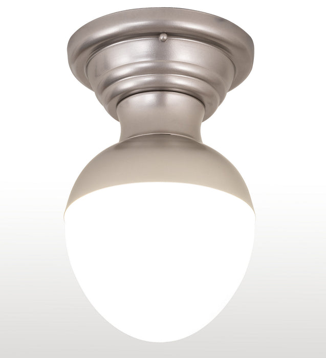 Meyda Tiffany - 248999 - One Light Flushmount - Huevo - Nickel