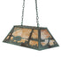 Meyda Tiffany - 67748 - Six Light Oblong Pendant - Buffalo - Antique Copper,Verdigris