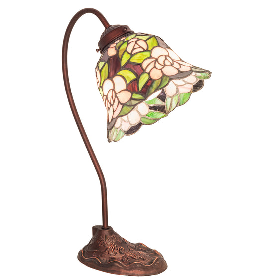 Meyda Tiffany - 82790 - One Light Mini Lamp - Begonia - Mahogany Bronze