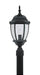 Designers Fountain - 2436-BK - One Light Post Lantern - Tiverton - Black