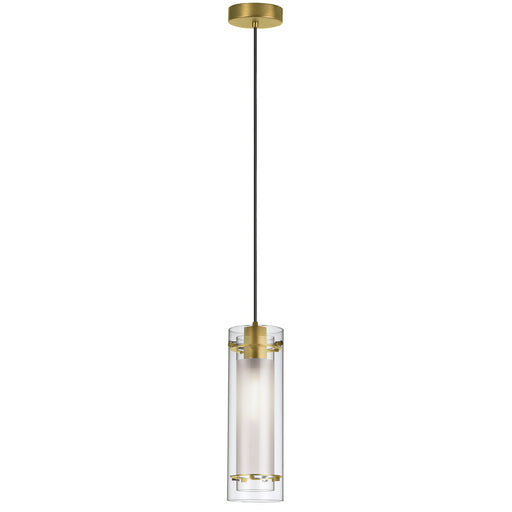 Dainolite Ltd - 22152-CF-AGB - One Light Pendant - Pasha - Aged Brass