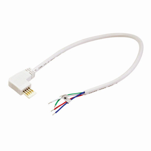 Nora Lighting - NAL-811/72W - 72`` Side Power Line Cable Open Wire For Lightbar Silk, Right - Silk Accessories/Drivers - White