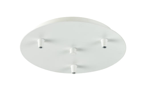Innovations - 113-W - Three Light Multi Port Canopy - Custom Cord - White