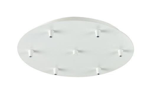 Innovations - 116-W - Six Light Multi Port Canopy - Custom Cord - White