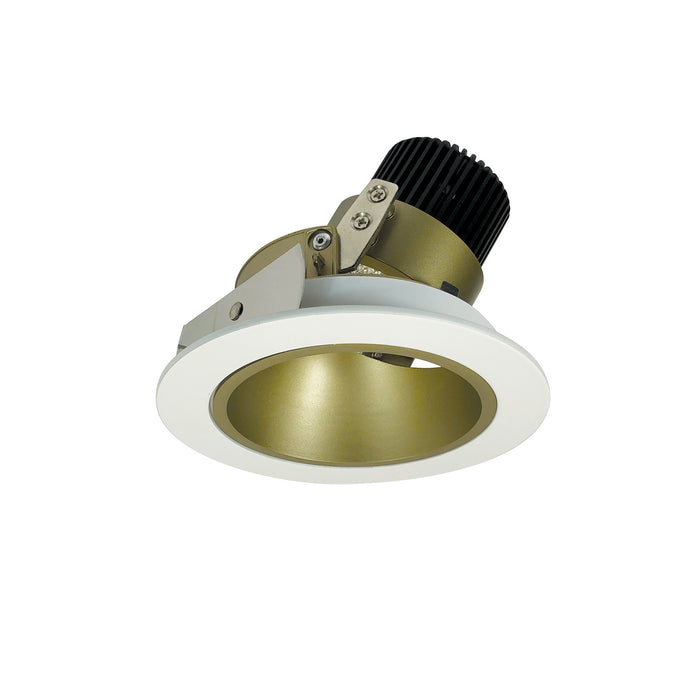 Nora Lighting - NIO-4RD27XCHMPW/10 - Reflector Adjustable Trim - Champagne Haze Reflector / Matte Powder White Flange