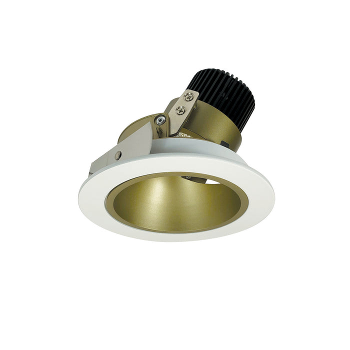 Nora Lighting - NIO-4RD50XCHMPW - Reflector Adjustable Trim - Champagne Haze Reflector / Matte Powder White Flange