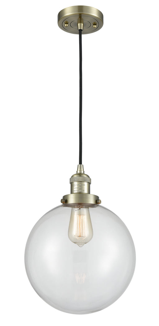 Innovations - 201C-AB-G202-10-LED - LED Mini Pendant - Franklin Restoration - Antique Brass