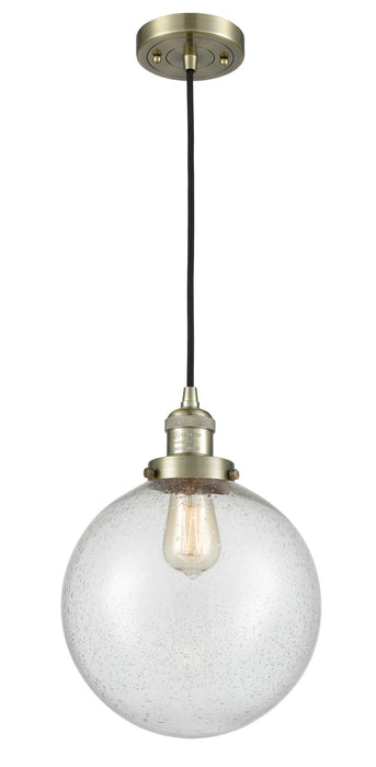 Innovations - 201C-AB-G204-10-LED - LED Mini Pendant - Franklin Restoration - Antique Brass