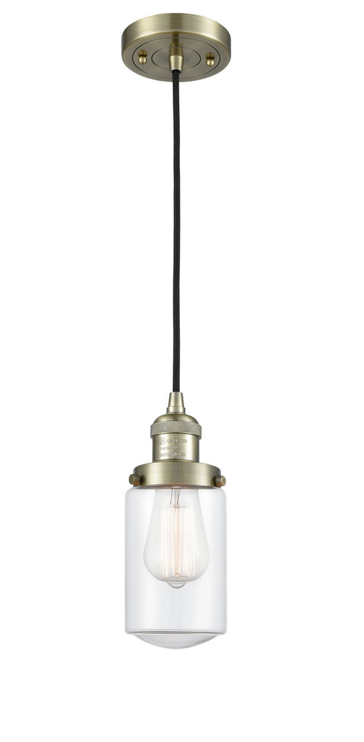Innovations - 201C-AB-G312-LED - LED Mini Pendant - Franklin Restoration - Antique Brass