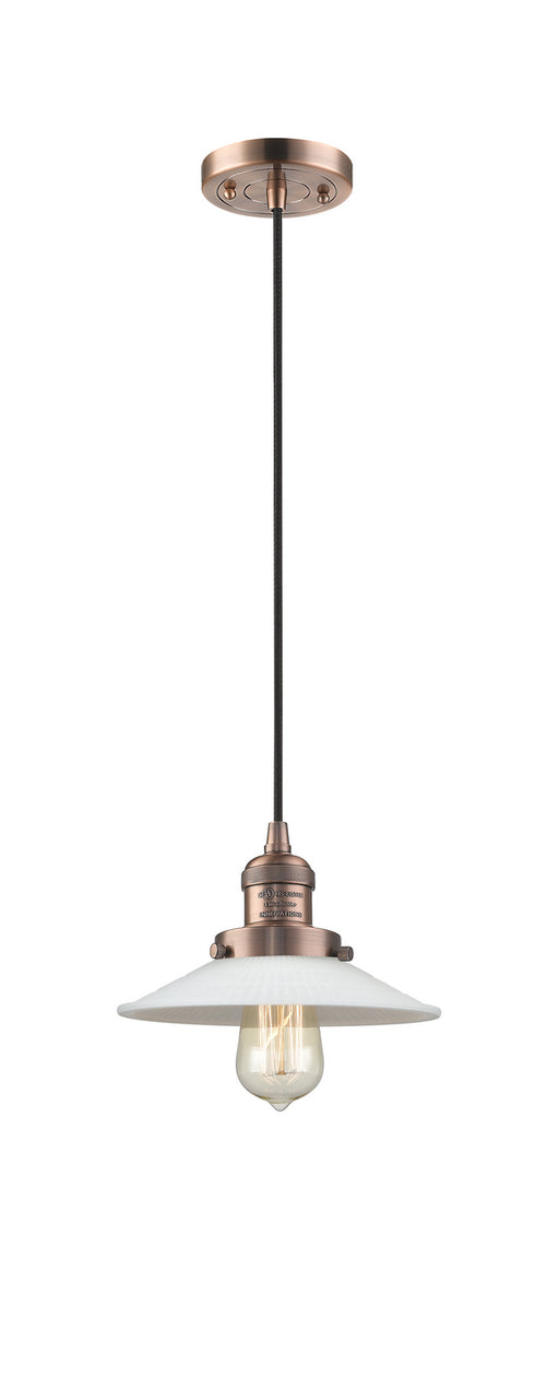 Innovations - 201C-AC-G1-LED - LED Mini Pendant - Franklin Restoration - Antique Copper