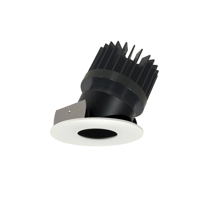 Nora Lighting - NIO-4RPHA30XBMPW/HL - Pinhole Adjustable Trim - Black Pinhole / Matte Powder White Flange