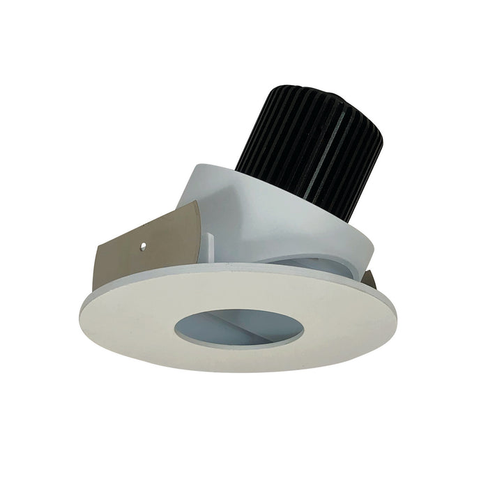 Nora Lighting - NIO-4RPHA40XWW/10 - Pinhole Adjustable Trim - White Pinhole / White Flange