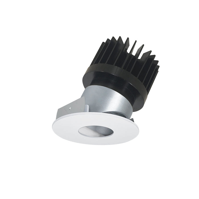Nora Lighting - NIO-4RPHA50XHZMPW/HL - Pinhole Adjustable Trim - Haze Pinhole / Matte Powder White Flange