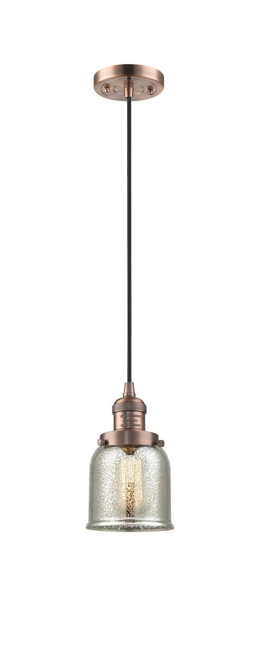 Innovations - 201C-AC-G58-LED - LED Mini Pendant - Franklin Restoration - Antique Copper