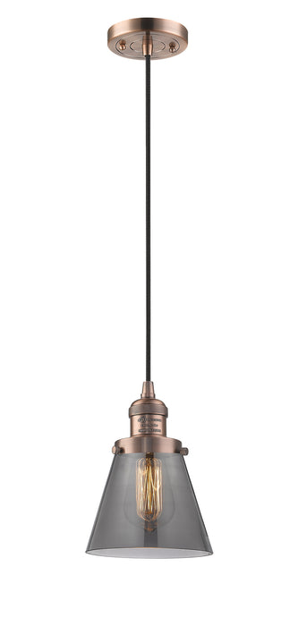 Innovations - 201C-AC-G63-LED - LED Mini Pendant - Franklin Restoration - Antique Copper