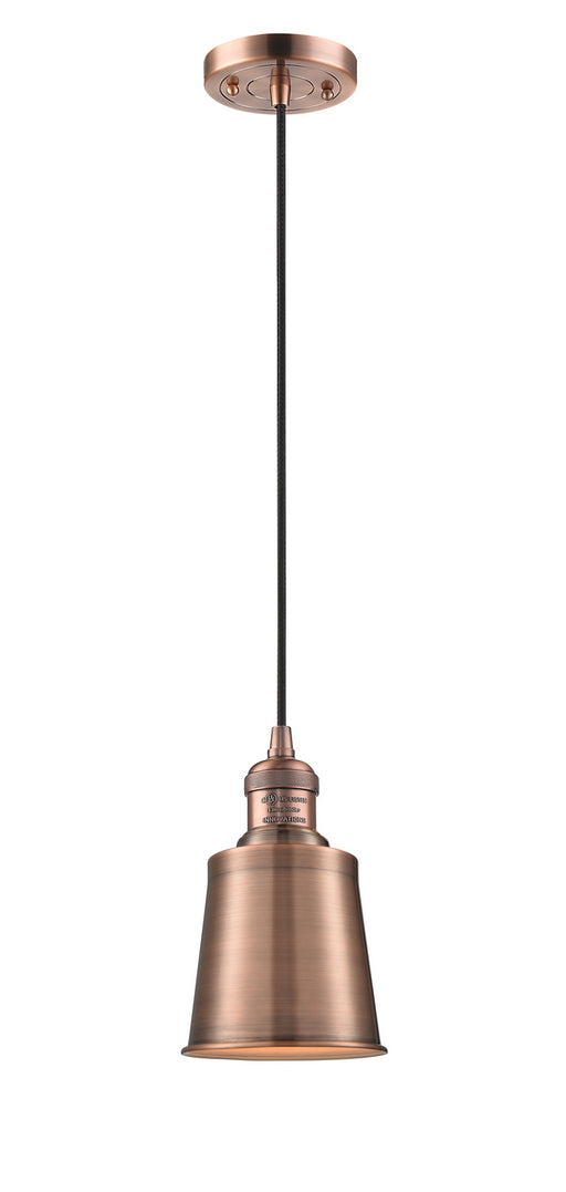 Innovations - 201C-AC-M9-AC - One Light Mini Pendant - Franklin Restoration - Antique Copper