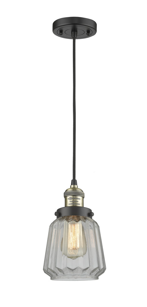 Innovations - 201C-BAB-G142-LED - LED Mini Pendant - Franklin Restoration - Black Antique Brass