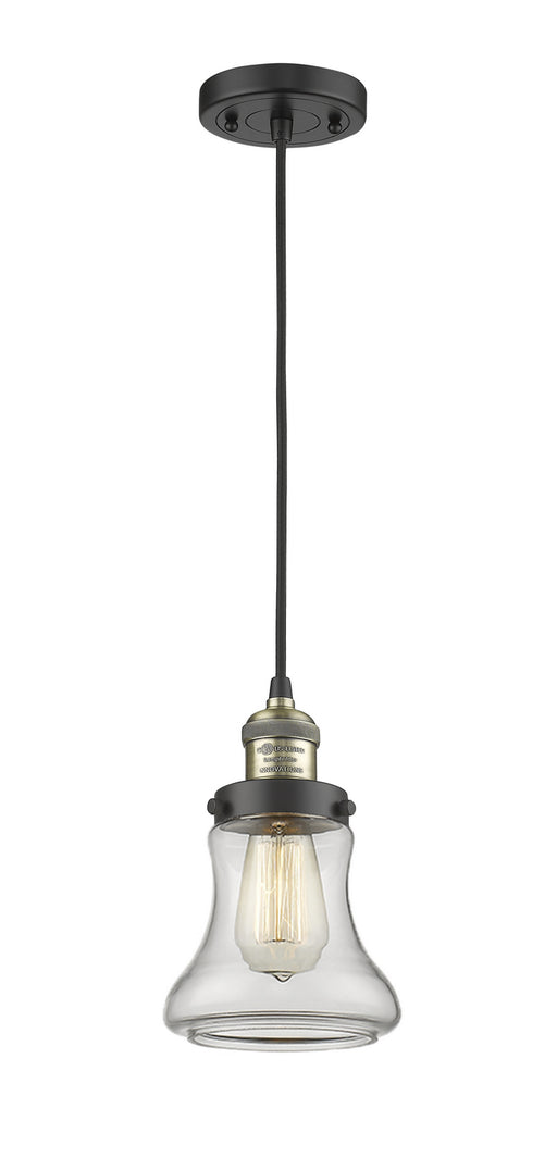 Innovations - 201C-BAB-G192 - One Light Mini Pendant - Franklin Restoration - Black Antique Brass