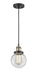 Innovations - 201C-BAB-G202-6 - One Light Mini Pendant - Franklin Restoration - Black Antique Brass