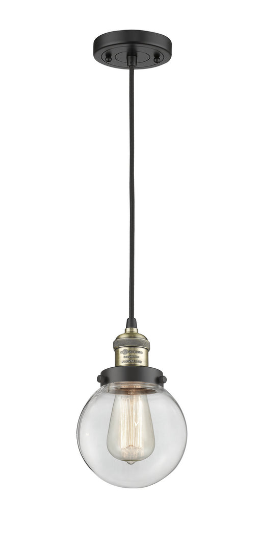 Innovations - 201C-BAB-G202-6-LED - LED Mini Pendant - Franklin Restoration - Black Antique Brass