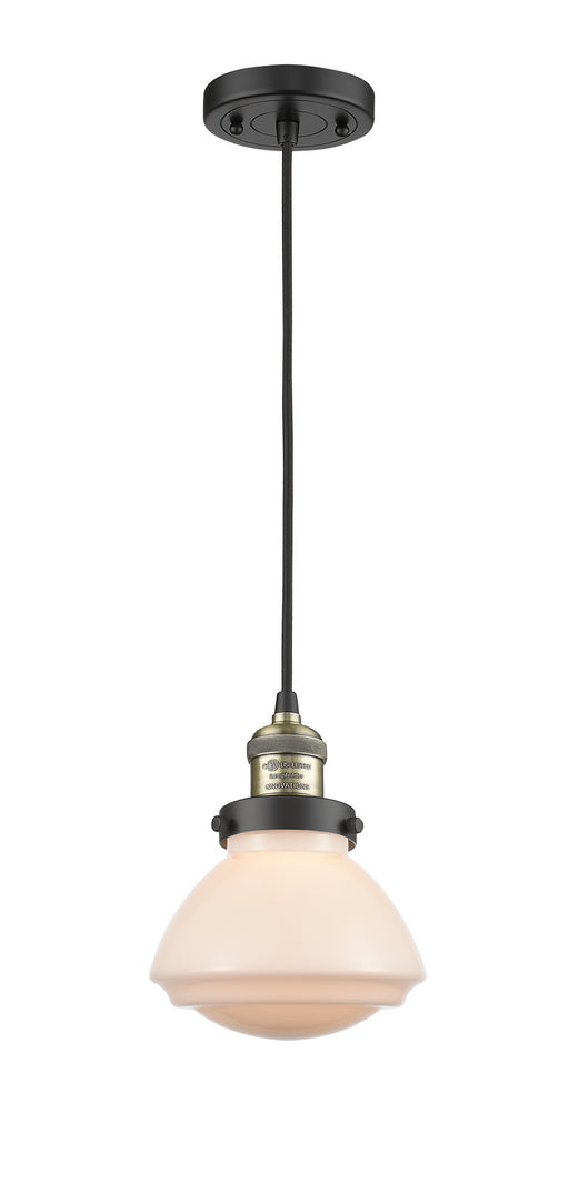 Innovations - 201C-BAB-G321-LED - LED Mini Pendant - Franklin Restoration - Black Antique Brass
