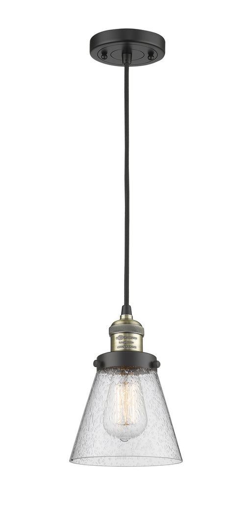 Innovations - 201C-BAB-G64 - One Light Mini Pendant - Franklin Restoration - Black Antique Brass