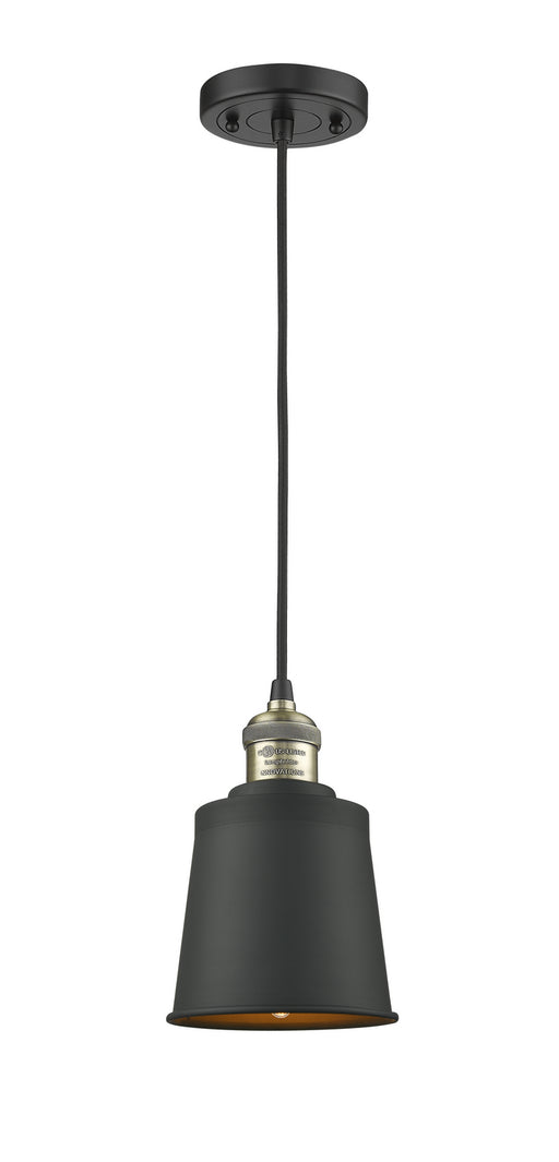 Innovations - 201C-BAB-M9-AB-LED - LED Mini Pendant - Franklin Restoration - Black Antique Brass