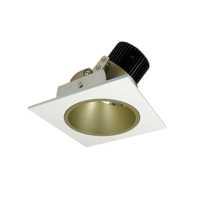 Nora Lighting - NIO-4SD50XCHMPW - Adjustable Trim - Champagne Haze Reflector / Matte Powder White Flange