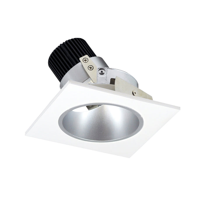 Nora Lighting - NIO-4SDCDXHZMPW - Adjustable Trim - Haze Reflector / Matte Powder White Flange
