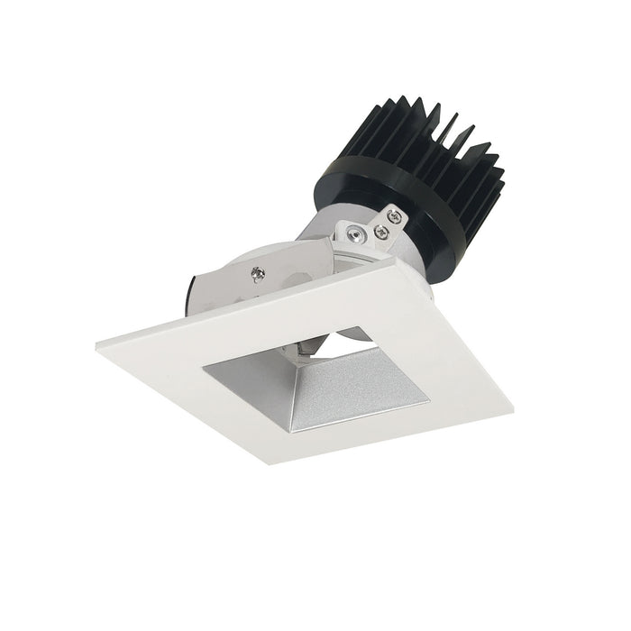 Nora Lighting - NIO-4SDSQ40XHZMPW/HL - Adjustable Trim - Haze Reflector / Matte Powder White Flange