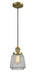 Innovations - 201C-BB-G142-LED - LED Mini Pendant - Franklin Restoration - Brushed Brass