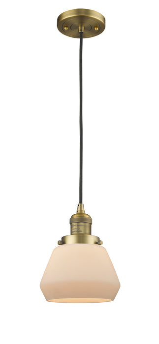 Innovations - 201C-BB-G171-LED - LED Mini Pendant - Franklin Restoration - Brushed Brass