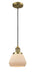 Innovations - 201C-BB-G171-LED - LED Mini Pendant - Franklin Restoration - Brushed Brass
