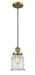 Innovations - 201C-BB-G184-LED - LED Mini Pendant - Franklin Restoration - Brushed Brass