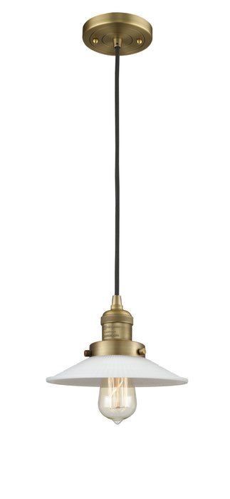 Innovations - 201C-BB-G1-LED - LED Mini Pendant - Franklin Restoration - Brushed Brass