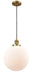 Innovations - 201C-BB-G201-12 - One Light Mini Pendant - Franklin Restoration - Brushed Brass
