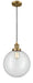 Innovations - 201C-BB-G202-12-LED - LED Mini Pendant - Franklin Restoration - Brushed Brass