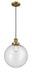 Innovations - 201C-BB-G204-12 - One Light Mini Pendant - Franklin Restoration - Brushed Brass