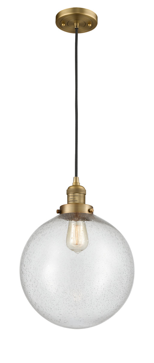 Innovations - 201C-BB-G204-12-LED - LED Mini Pendant - Franklin Restoration - Brushed Brass