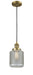 Innovations - 201C-BB-G262-LED - LED Mini Pendant - Franklin Restoration - Brushed Brass