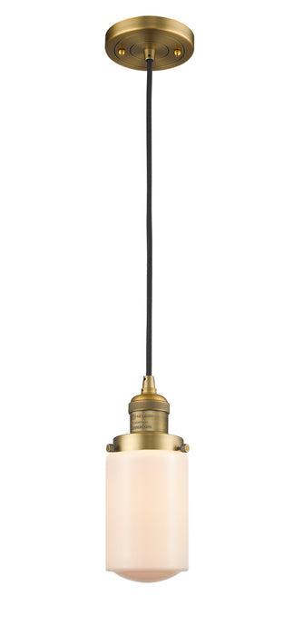 Innovations - 201C-BB-G311-LED - LED Mini Pendant - Franklin Restoration - Brushed Brass