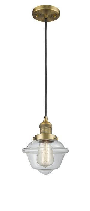 Innovations - 201C-BB-G532-LED - LED Mini Pendant - Franklin Restoration - Brushed Brass