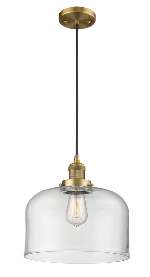 Innovations - 201C-BB-G72-L - One Light Mini Pendant - Franklin Restoration - Brushed Brass