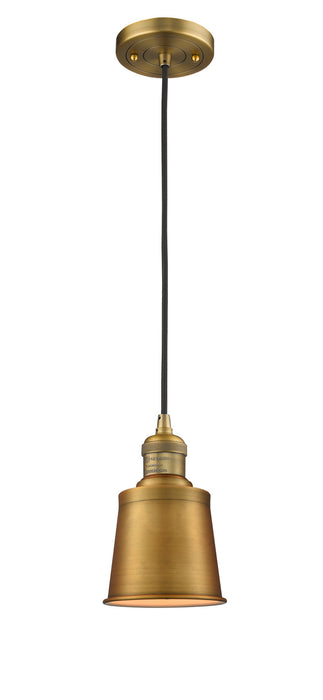 Innovations - 201C-BB-M9-BB - One Light Mini Pendant - Franklin Restoration - Brushed Brass