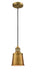 Innovations - 201C-BB-M9-BB - One Light Mini Pendant - Franklin Restoration - Brushed Brass