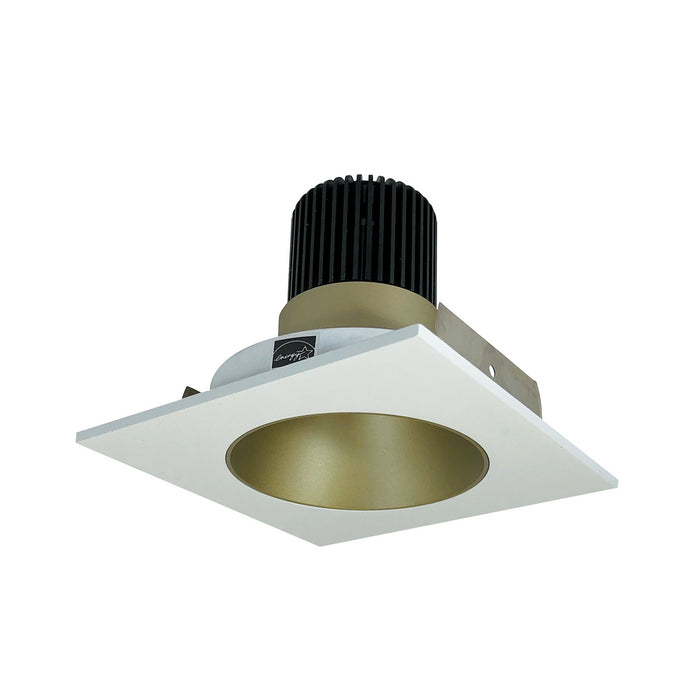 Nora Lighting - NIO-4SNDC50XCHMPW - Non-Adjustable Trim - Champagne Haze Reflector / Matte Powder White Flange