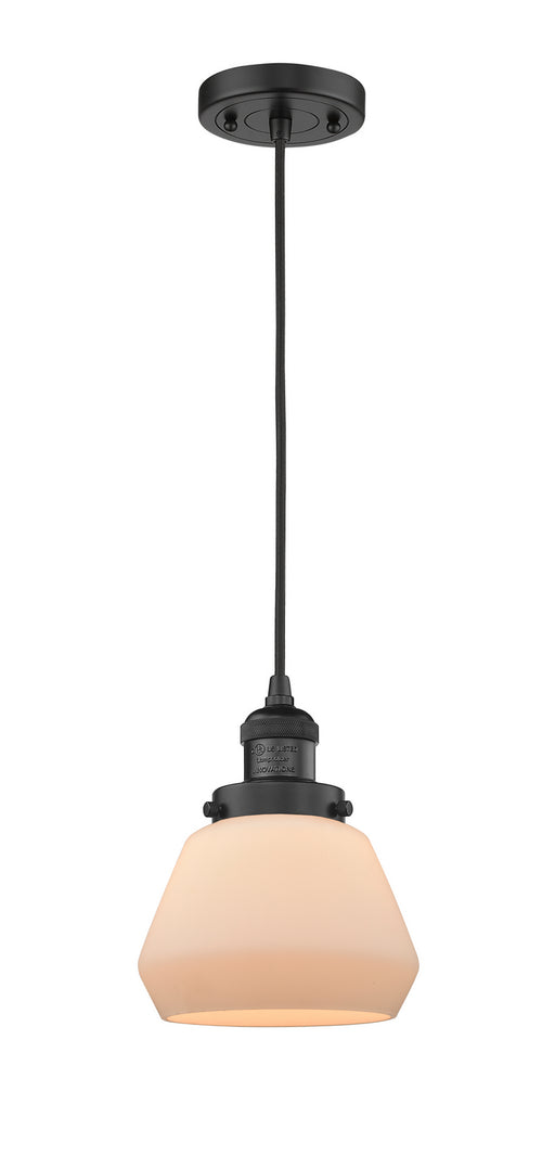 Innovations - 201C-BK-G171 - One Light Mini Pendant - Franklin Restoration - Matte Black