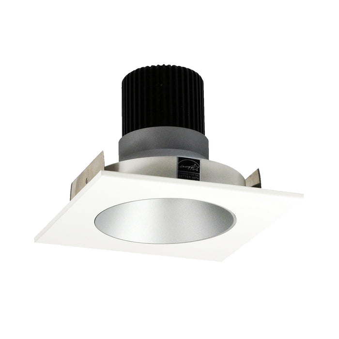 Nora Lighting - NIO-4SNDC50XHZMPW - Non-Adjustable Trim - Haze Reflector / Matte Powder White Flange