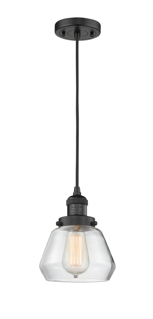 Innovations - 201C-BK-G172-LED - LED Mini Pendant - Franklin Restoration - Matte Black